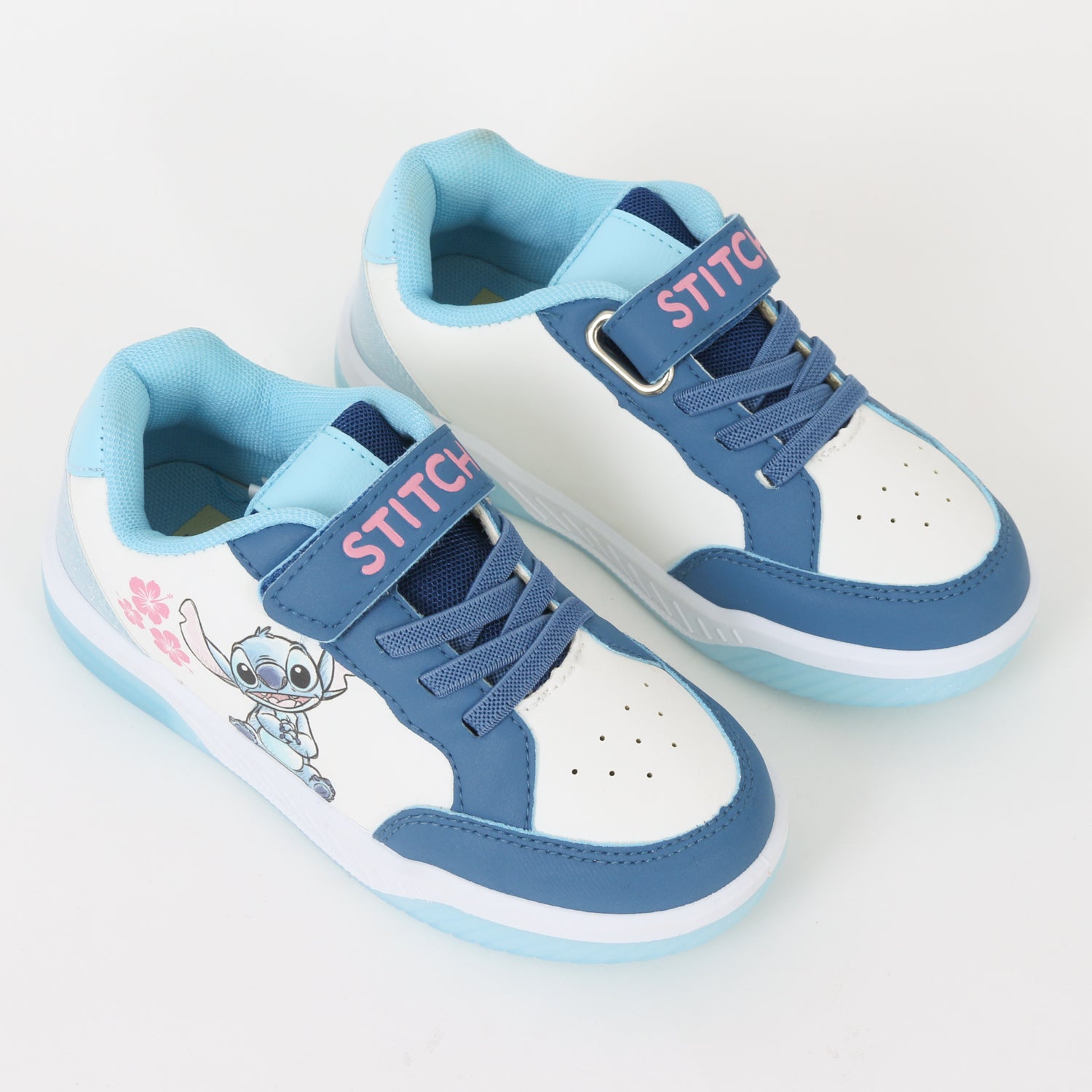 Zapatillas con luces Niña Blanco Flores Lilo & Stitch Disney