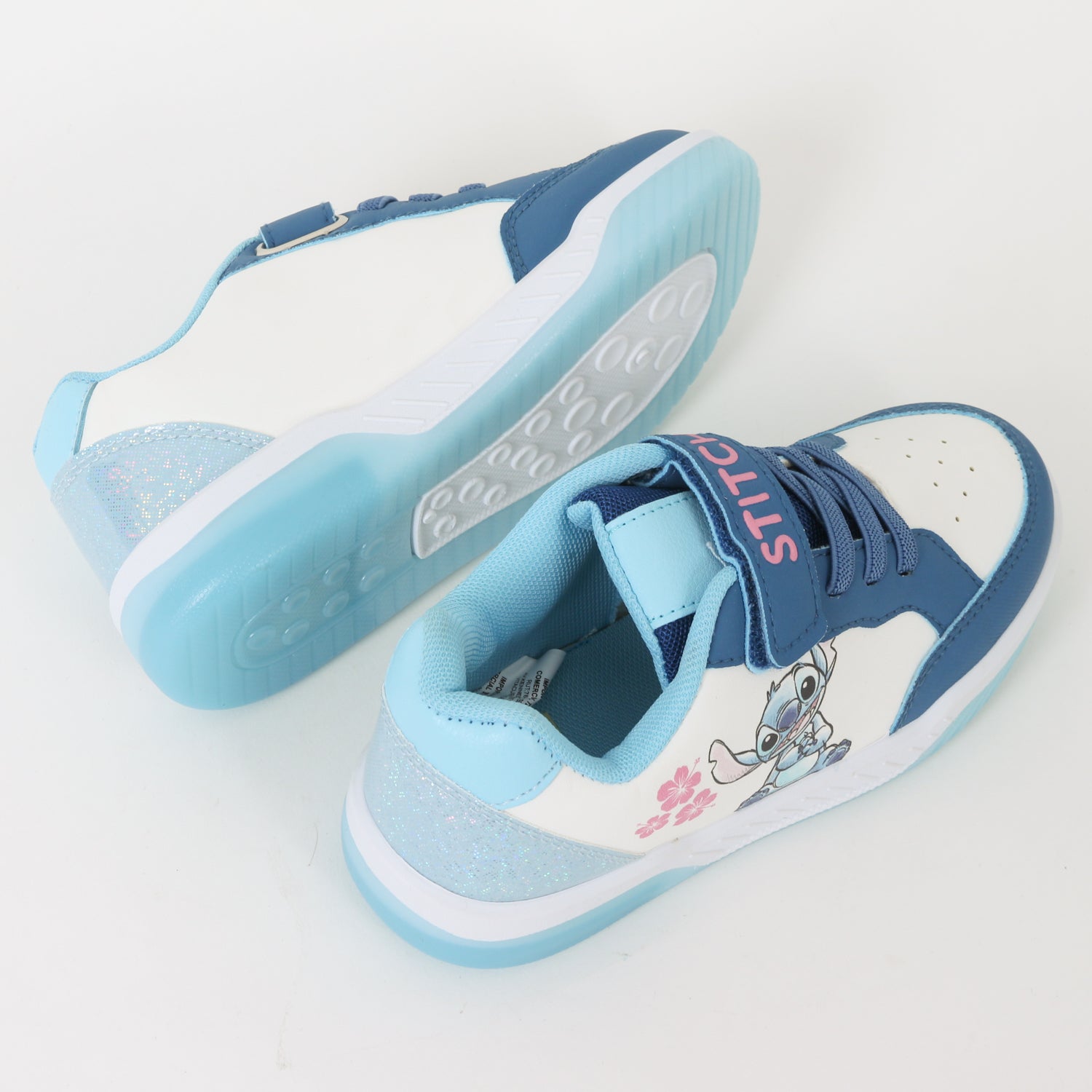 Zapatillas con luces Niña Blanco Flores Lilo & Stitch Disney