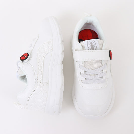 Zapatilla Escolar Niño Velcro Spiderman Web Blanco Marvel - Zapatillas Chile | The Brands Club cl