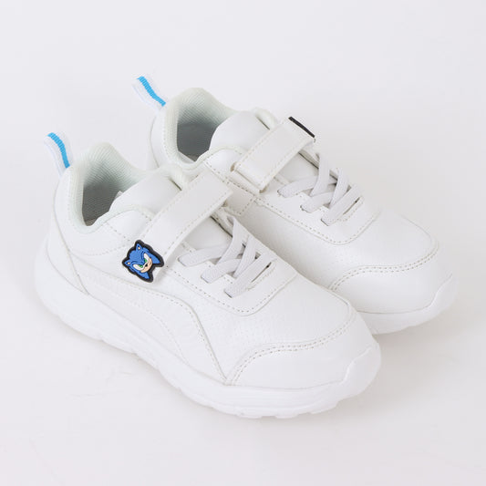 Zapatilla Escolar Niño Velcro Sonic Pin Blanco Sonic - Zapatillas Chile | The Brands Club cl