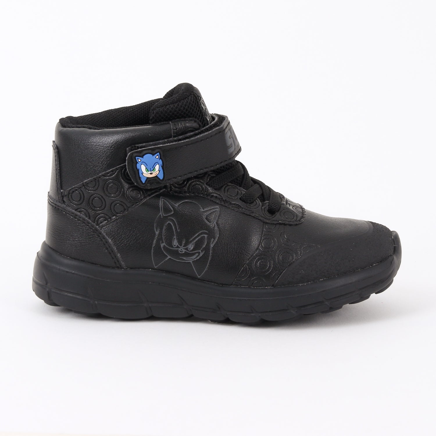 Zapatilla Escolar Niño Caña Alta Negro Sonic - Zapatillas Chile | The Brands Club cl
