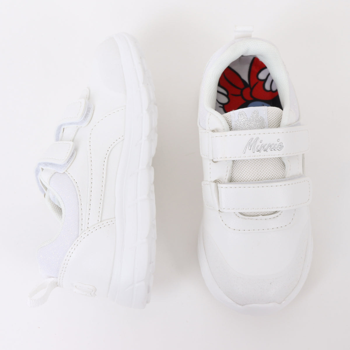 Zapatilla Escolar Niña Velcro Minnie Mouse Blanco Disney - Zapatillas Chile | The Brands Club cl