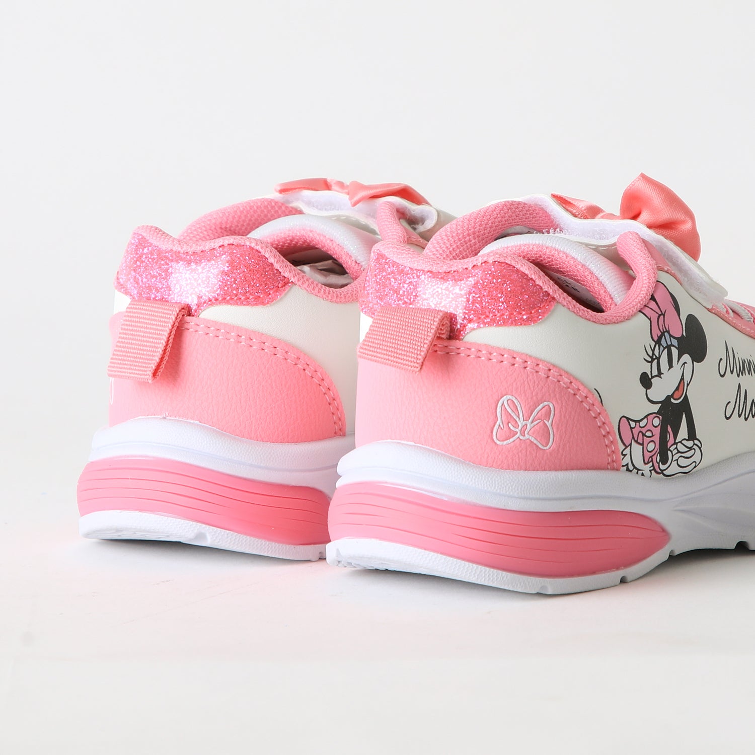 Zapatilla Luces Niña Velcro Moño Minnie Rosado Disney - Zapatillas Chile | The Brands Club cl