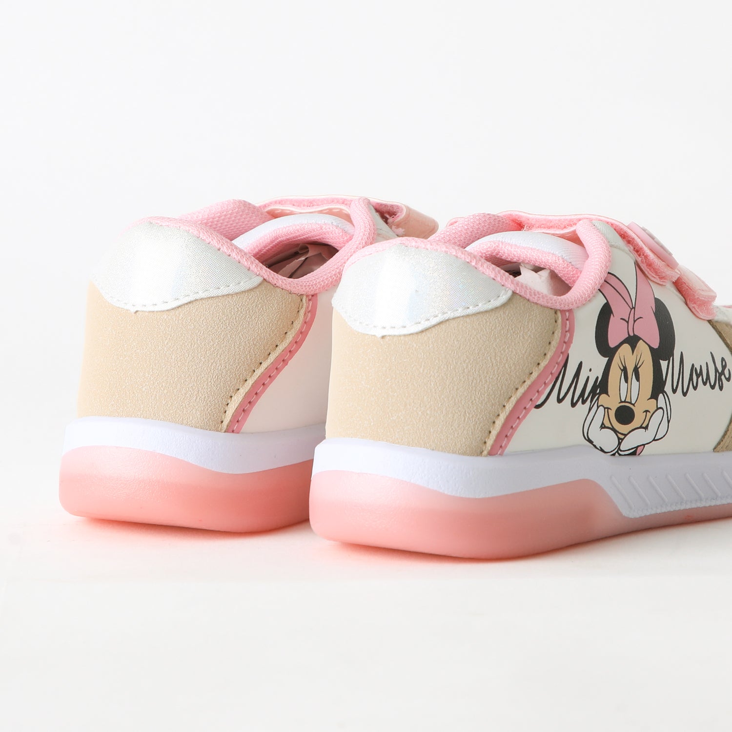 Zapatilla Luces Niña Velcro Minnie Rosado Disney - Zapatillas Chile | The Brands Club cl
