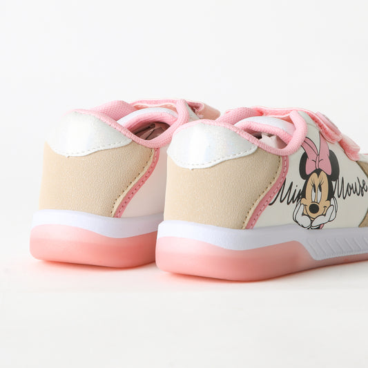 Zapatilla Luces Niña Velcro Minnie Rosado Disney - Zapatillas Chile | The Brands Club cl