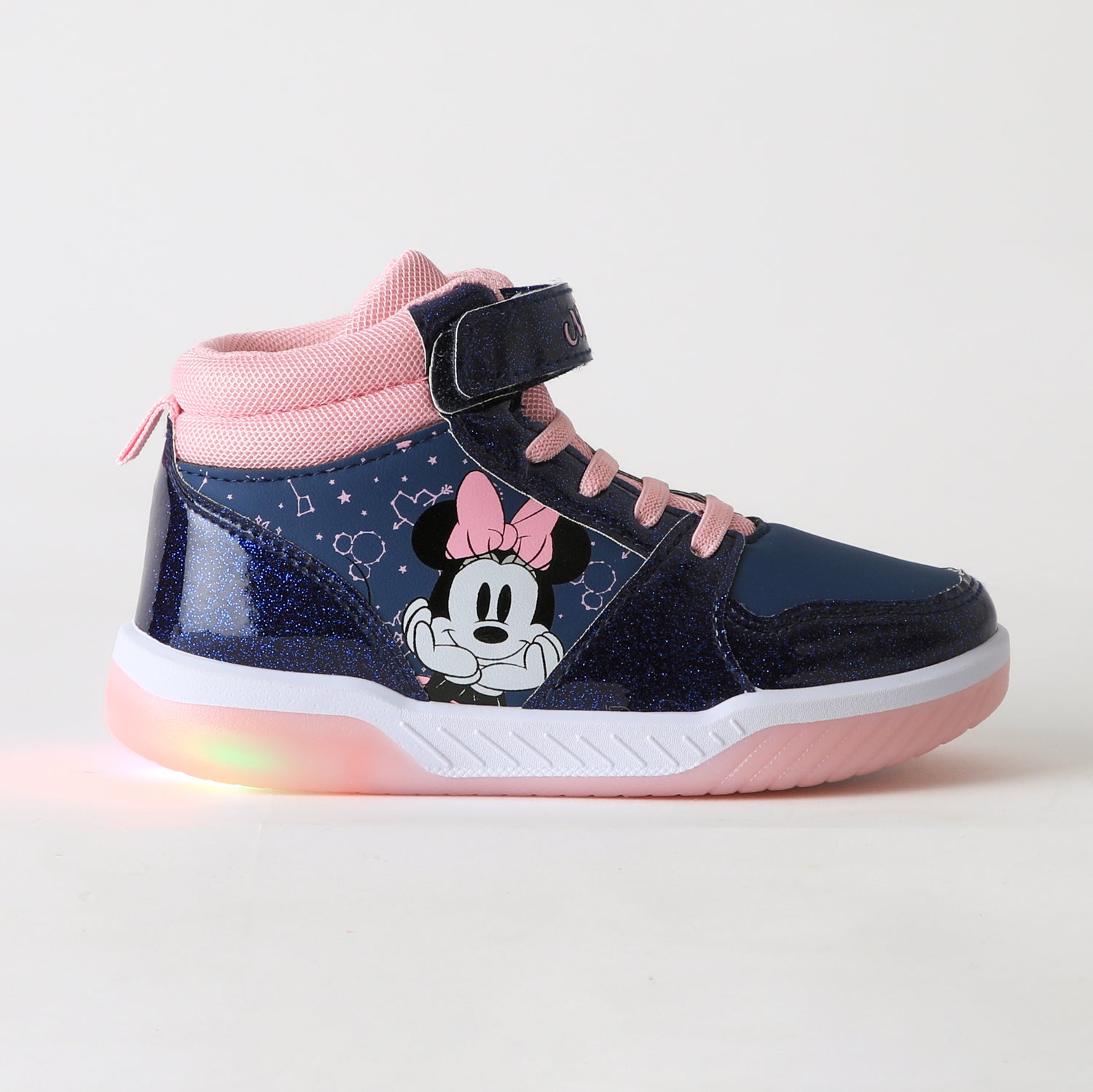 Zapatilla Caña Alta Niña Luces Azul Minnie Disney - Zapatillas Chile | The Brands Club cl