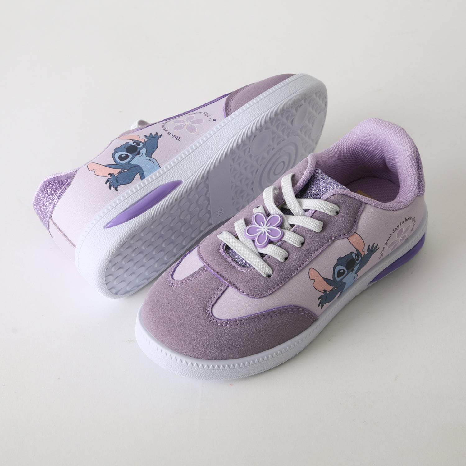 Zapatilla Luces Niña Flor Lilo & Stitch Morado Disney - Zapatillas Chile | The Brands Club cl