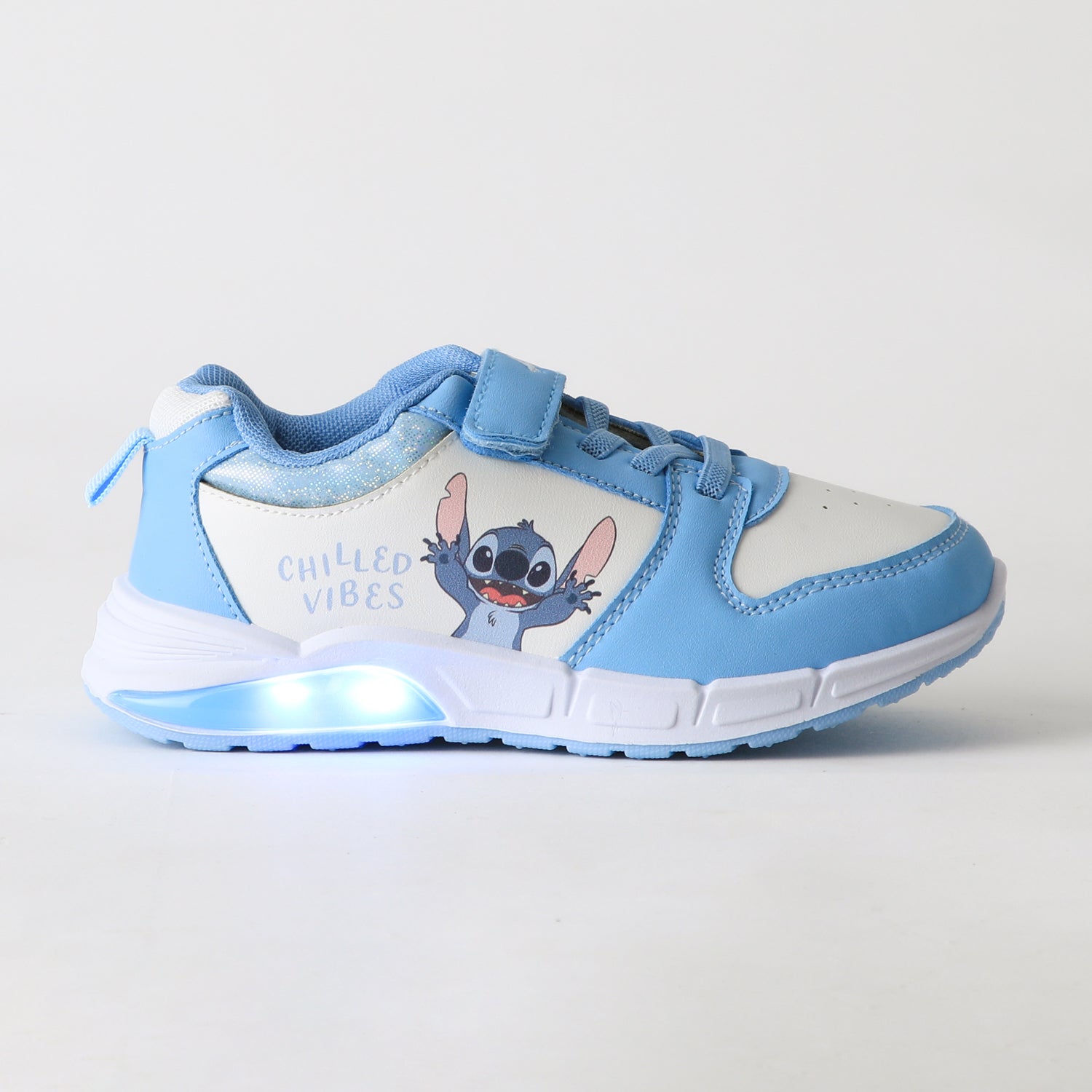 Zapatilla Luces Niña Velcro Lilo & Stitch Azul Disney - Zapatillas Chile | The Brands Club cl