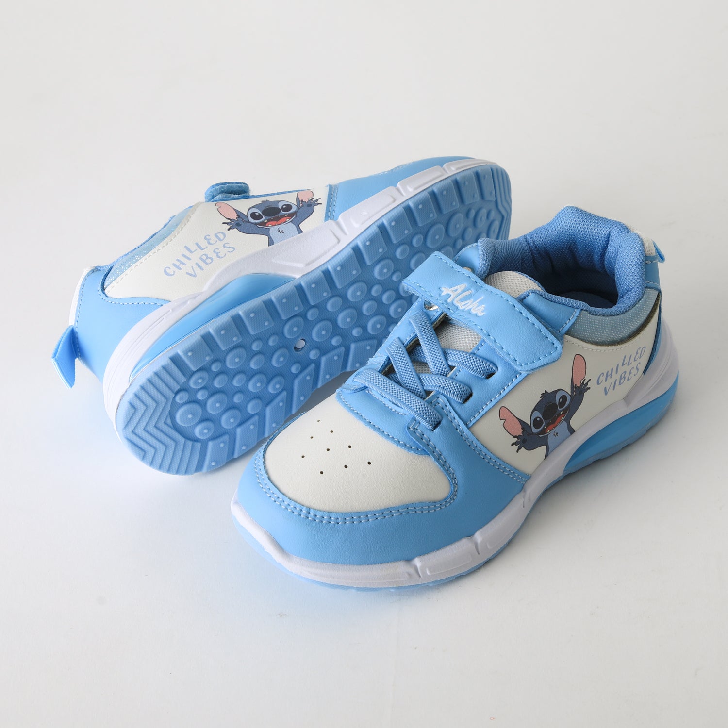 Zapatilla Luces Niña Velcro Lilo & Stitch Azul Disney - Zapatillas Chile | The Brands Club cl