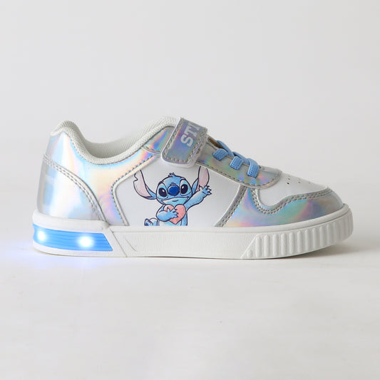 Zapatilla Luces Niña Corazón Lilo & Stitch Blanco Disney - Zapatillas Chile | The Brands Club cl