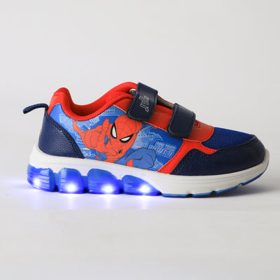 Zapatilla Luces Niño Velcro Spiderman Azul Marvel - Zapatillas Chile | The Brands Club cl