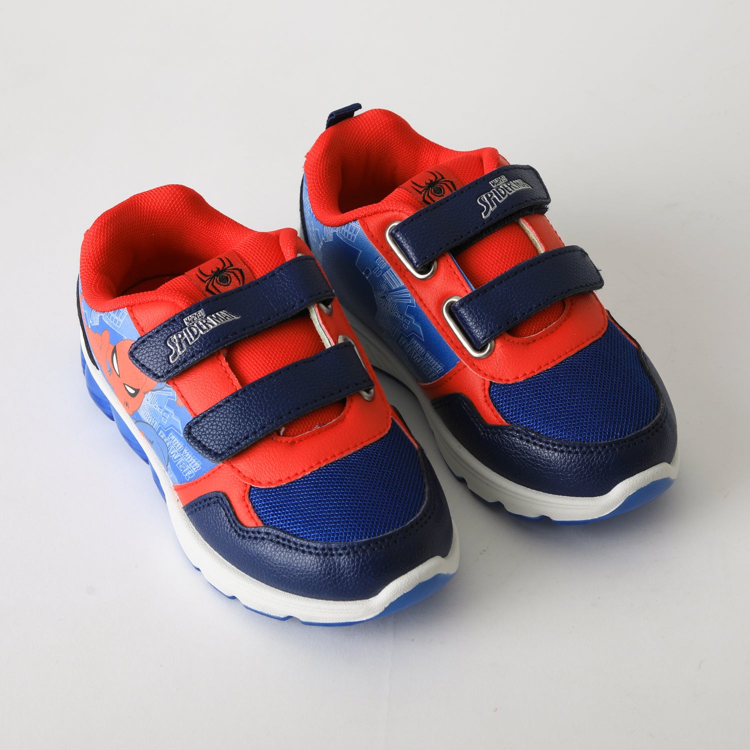 Zapatilla Luces Niño Velcro Spiderman Azul Marvel - Zapatillas Chile | The Brands Club cl