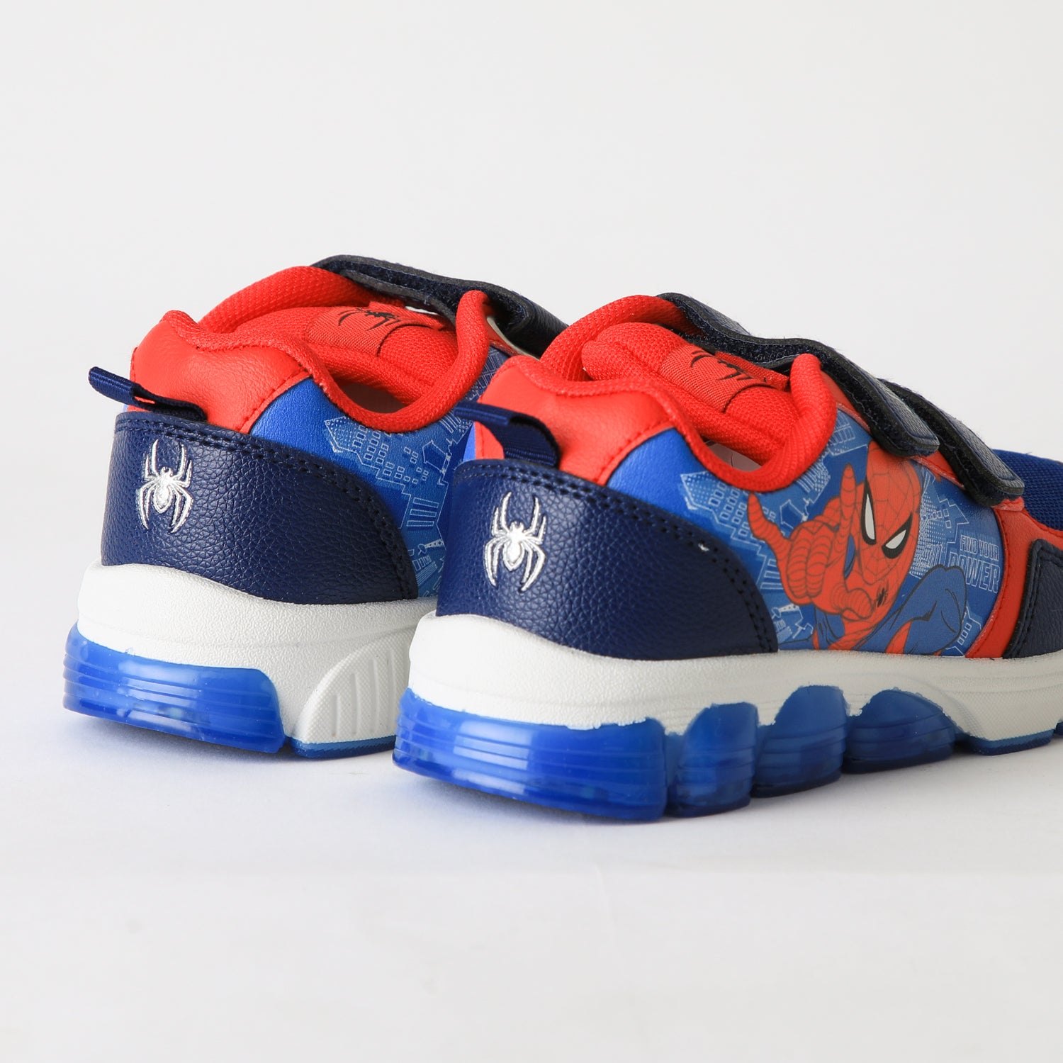 Zapatilla Luces Niño Velcro Spiderman Azul Marvel - Zapatillas Chile | The Brands Club cl