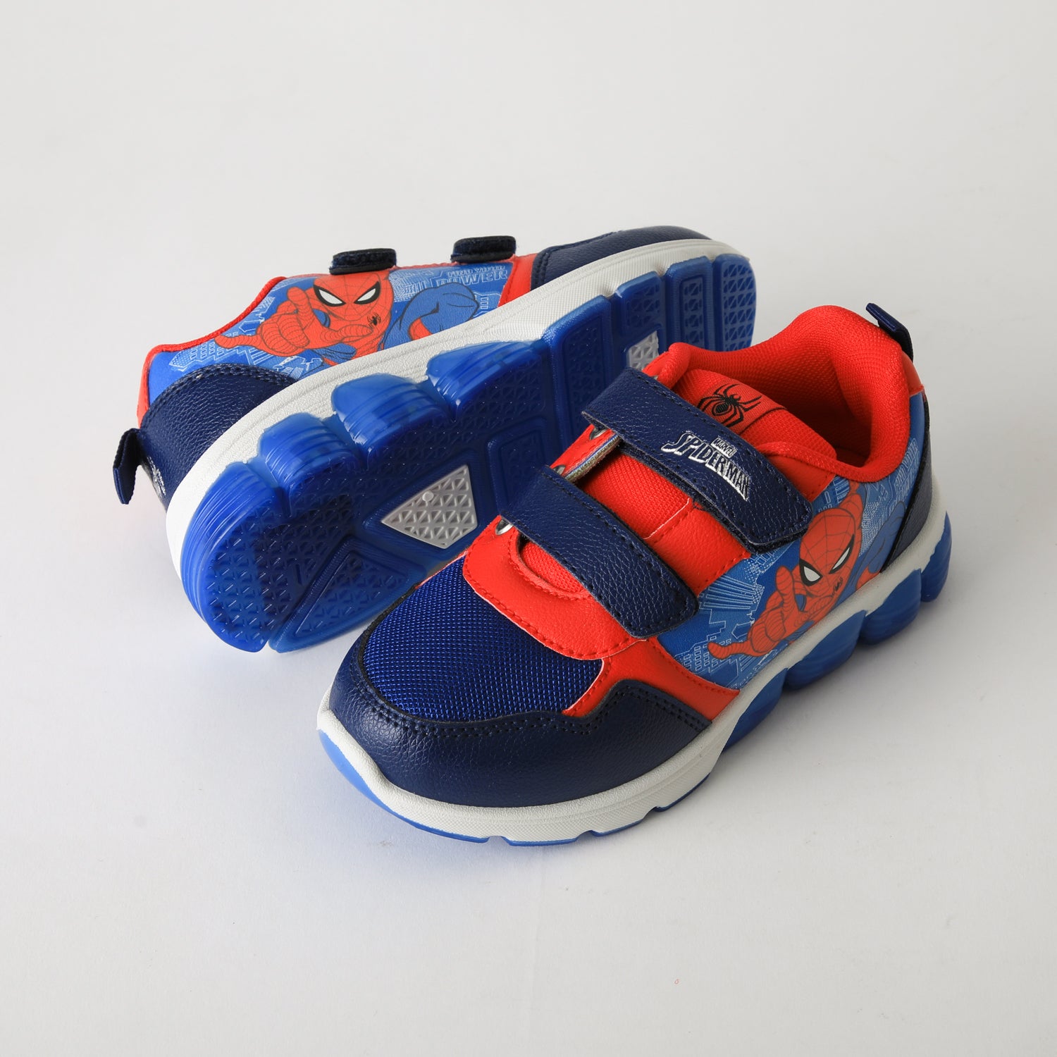 Zapatilla Luces Niño Velcro Spiderman Azul Marvel - Zapatillas Chile | The Brands Club cl