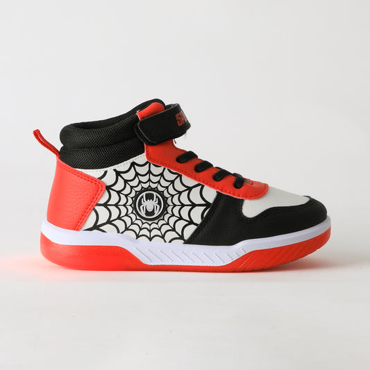Zapatilla Caña Alta Niño Luces Spiderman Blanco Marvel - Zapatillas Chile | The Brands Club cl