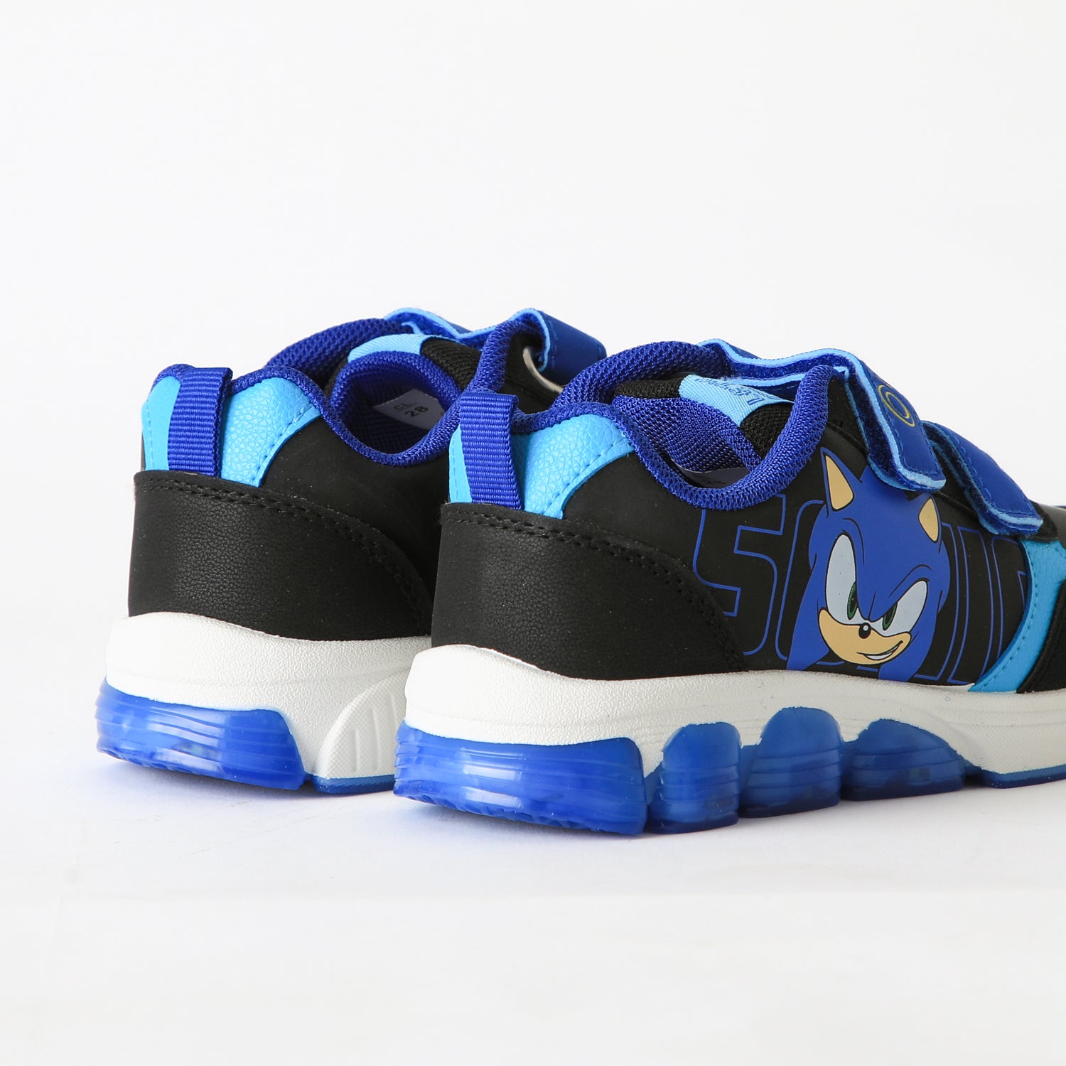Zapatilla Luces Niño Velcro Negro Sonic - Zapatillas Chile | The Brands Club cl