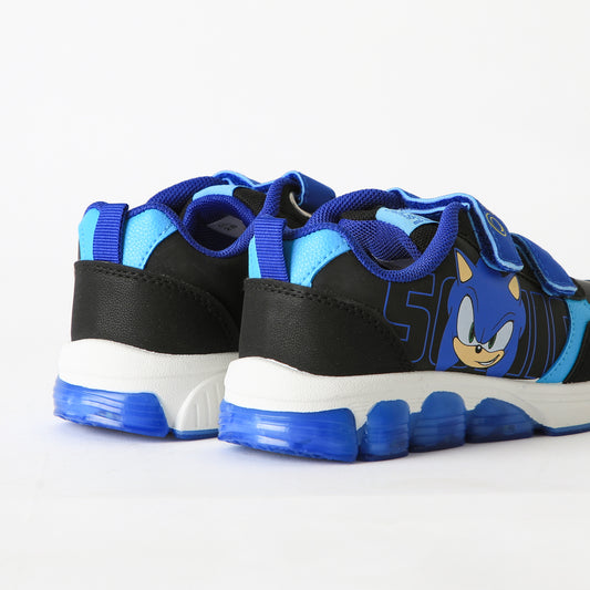 Zapatilla Luces Niño Velcro Negro Sonic - Zapatillas Chile | The Brands Club cl