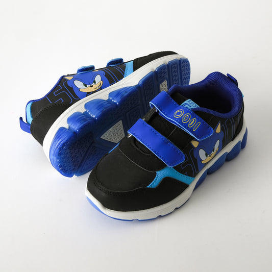 Zapatilla Luces Niño Velcro Negro Sonic - Zapatillas Chile | The Brands Club cl