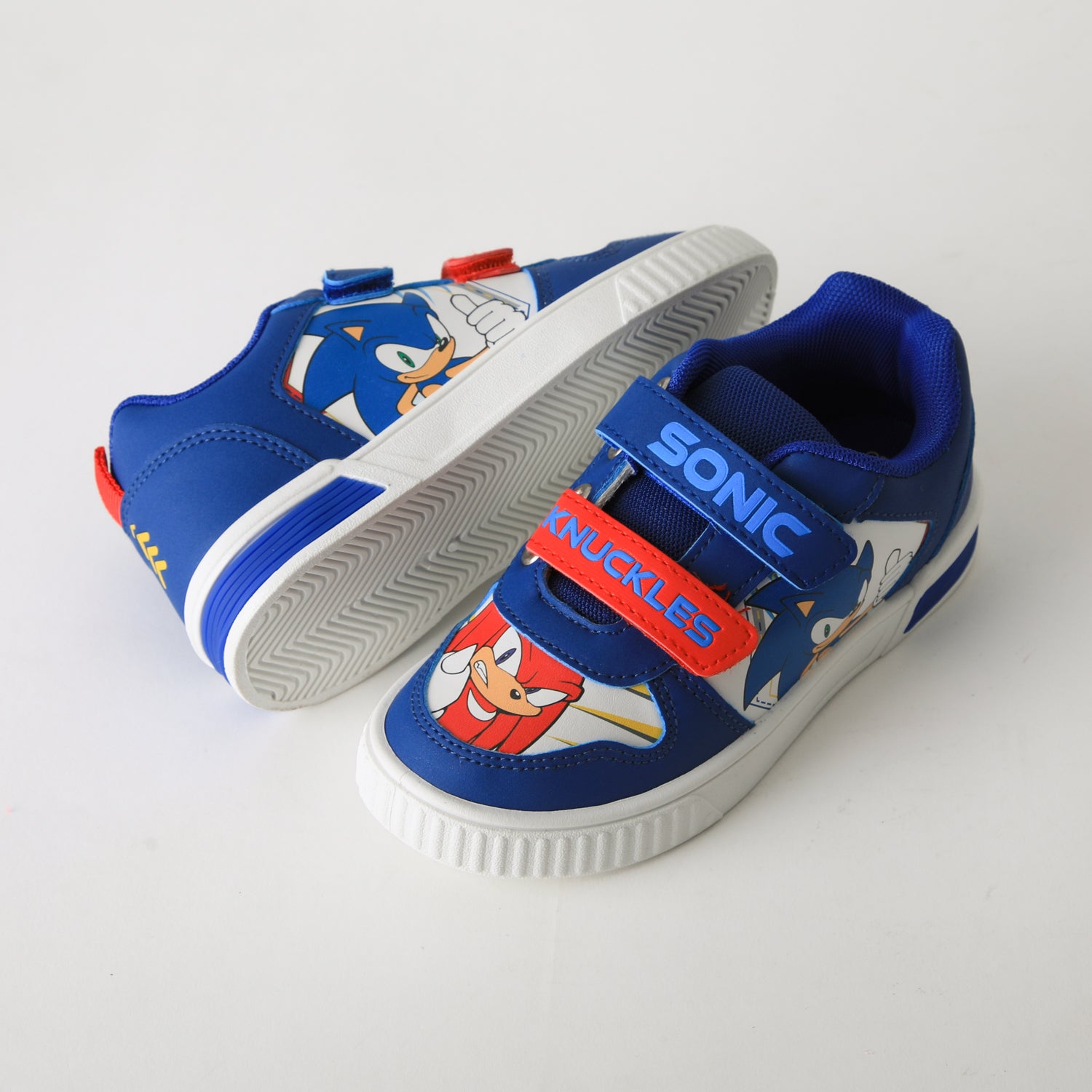 Zapatilla Luces Niño Velcro Sonic & Nuckles Azul Sonic - Zapatillas Chile | The Brands Club cl