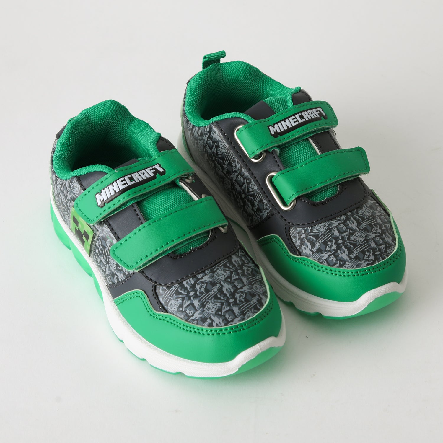Zapatilla Luces Niño Creeper Gris Minecraft - Zapatillas Chile | The Brands Club cl