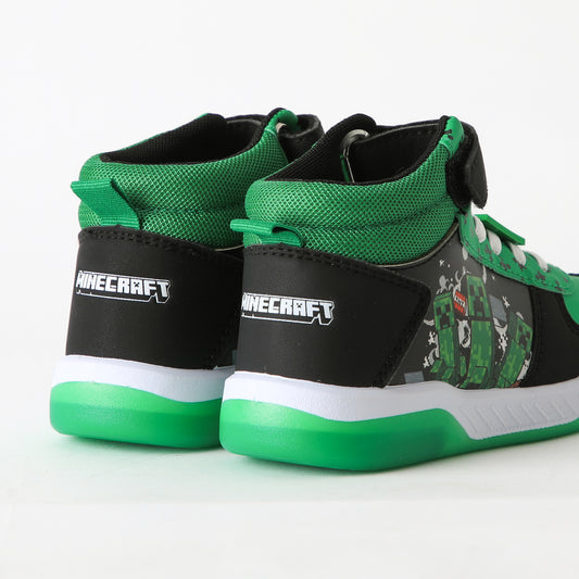 Zapatilla Caña Alta Niño Luces TNT Verde Minecraft - Zapatillas Chile | The Brands Club cl