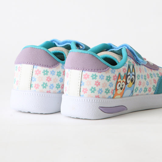 Zapatilla Luces Niña Velcro Celeste Bingo & Bluey - Zapatillas Chile | The Brands Club cl