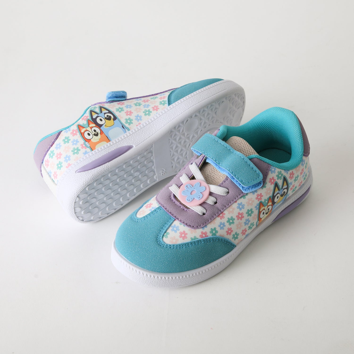 Zapatilla Luces Niña Velcro Celeste Bingo & Bluey - Zapatillas Chile | The Brands Club cl