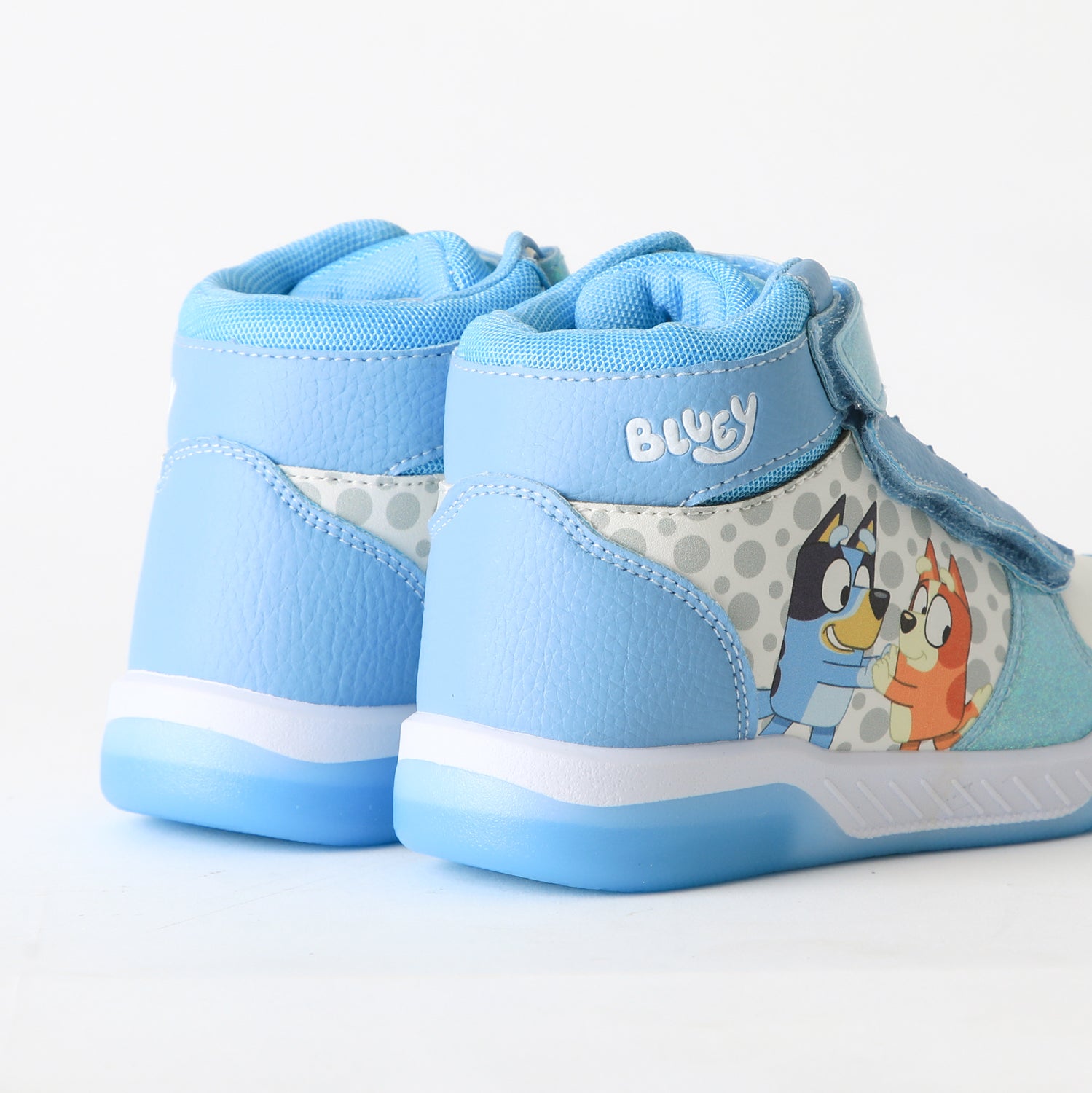Zapatilla Caña Alta Niña Luces Celeste Bingo & Bluey - Zapatillas Chile | The Brands Club cl