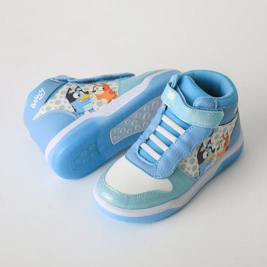 Zapatilla Caña Alta Niña Luces Celeste Bingo & Bluey - Zapatillas Chile | The Brands Club cl