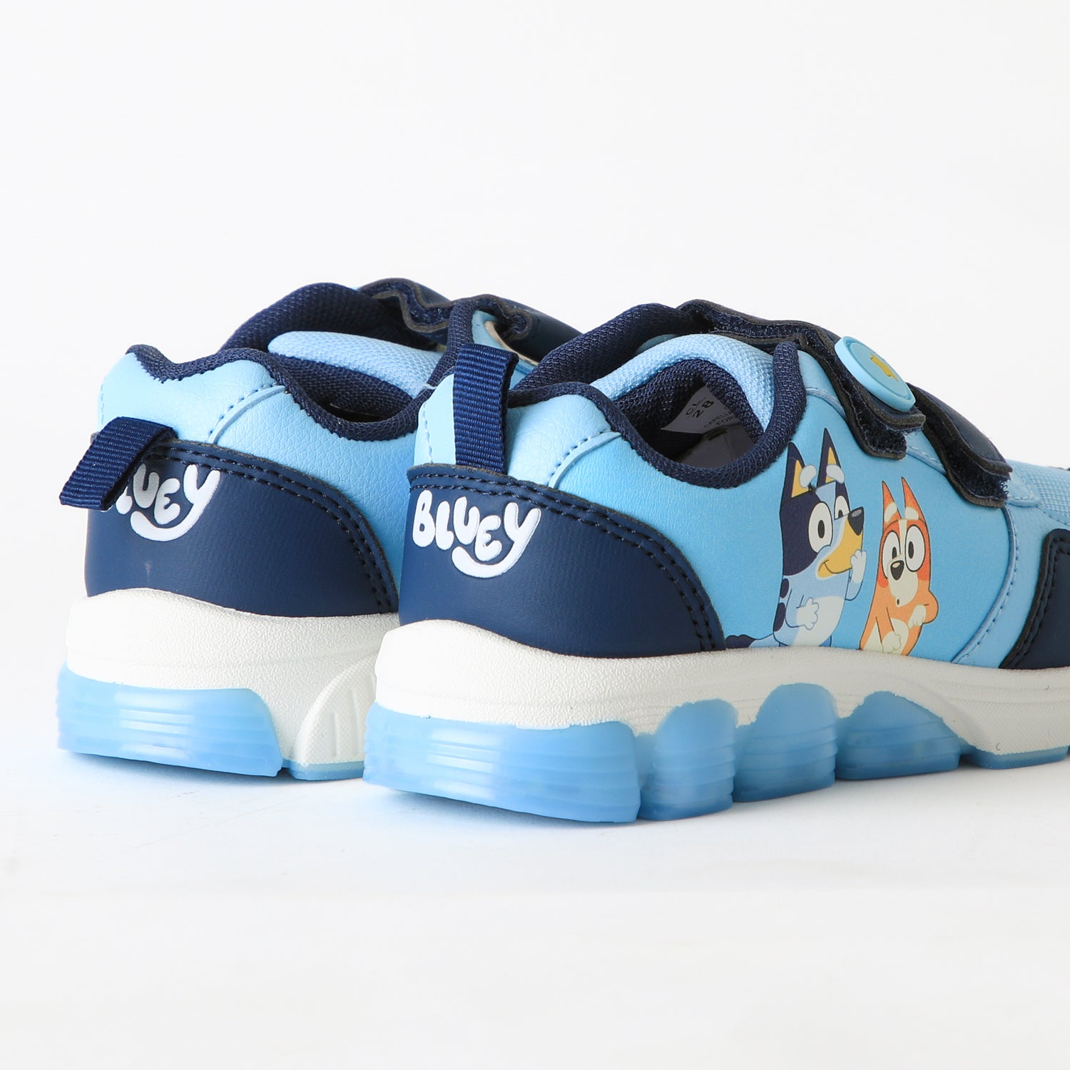 Zapatilla Luces Niño Velcro Celeste Bingo & Bluey - Zapatillas Chile | The Brands Club cl