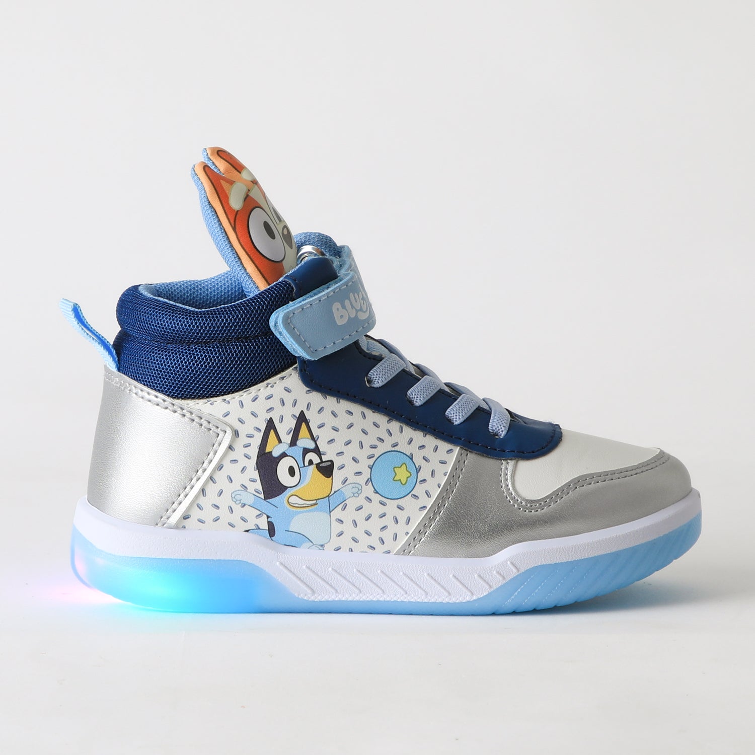 Zapatilla Caña Alta Niño Luces Blanco Bingo & Bluey - Zapatillas Chile | The Brands Club cl