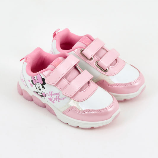 Zapatilla Luces Niña Corazones Minnie Rosado Disney - Zapatillas Chile | The Brands Club cl