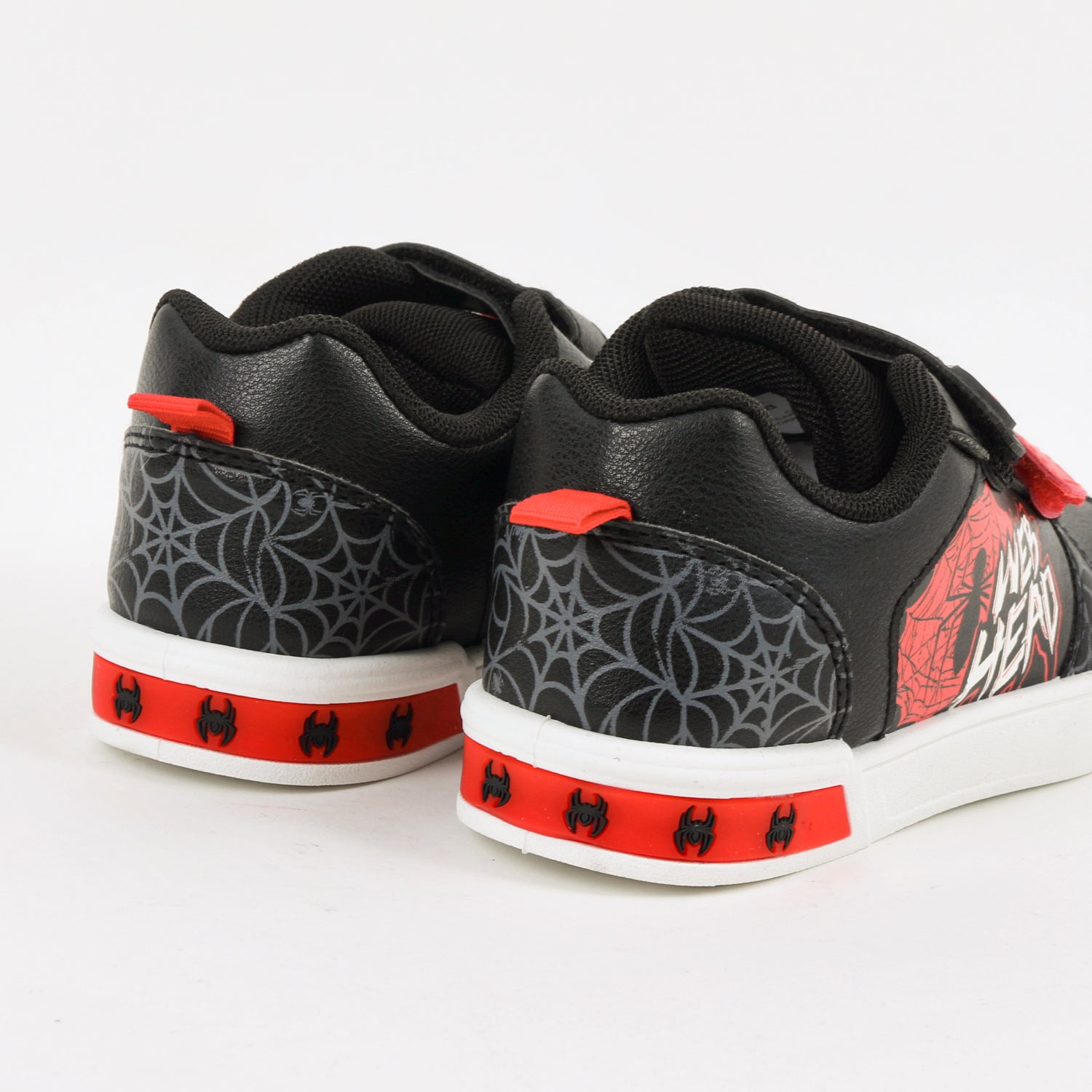 Zapatilla Luces Niño Velcro Spiderman Negro Marvel - Zapatillas Chile | The Brands Club cl