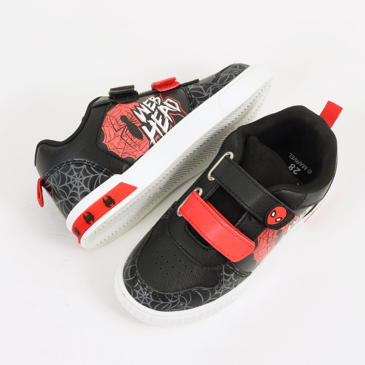 Zapatilla Luces Niño Velcro Spiderman Negro Marvel - Zapatillas Chile | The Brands Club cl