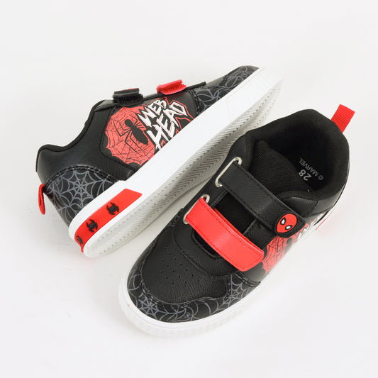 Zapatilla Luces Niño Velcro Spiderman Negro Marvel - Zapatillas Chile | The Brands Club cl