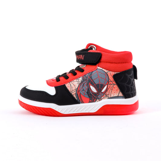 Zapatilla Luces Niño Spiderman Marvel Caña Alta Rojo - Zapatillas Chile | The Brands Club cl