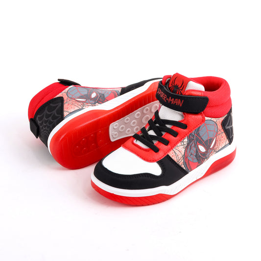 Zapatilla Luces Niño Spiderman Marvel Caña Alta Rojo - Zapatillas Chile | The Brands Club cl
