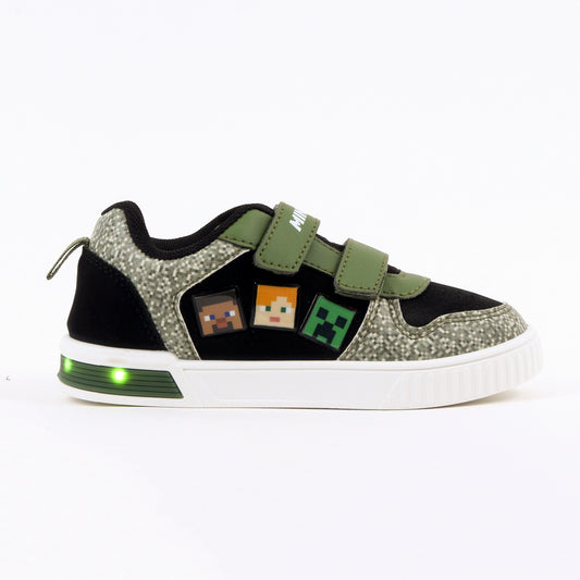 Zapatilla Luces Niño Minecraft Personajes Negro - Zapatillas Chile | The Brands Club cl