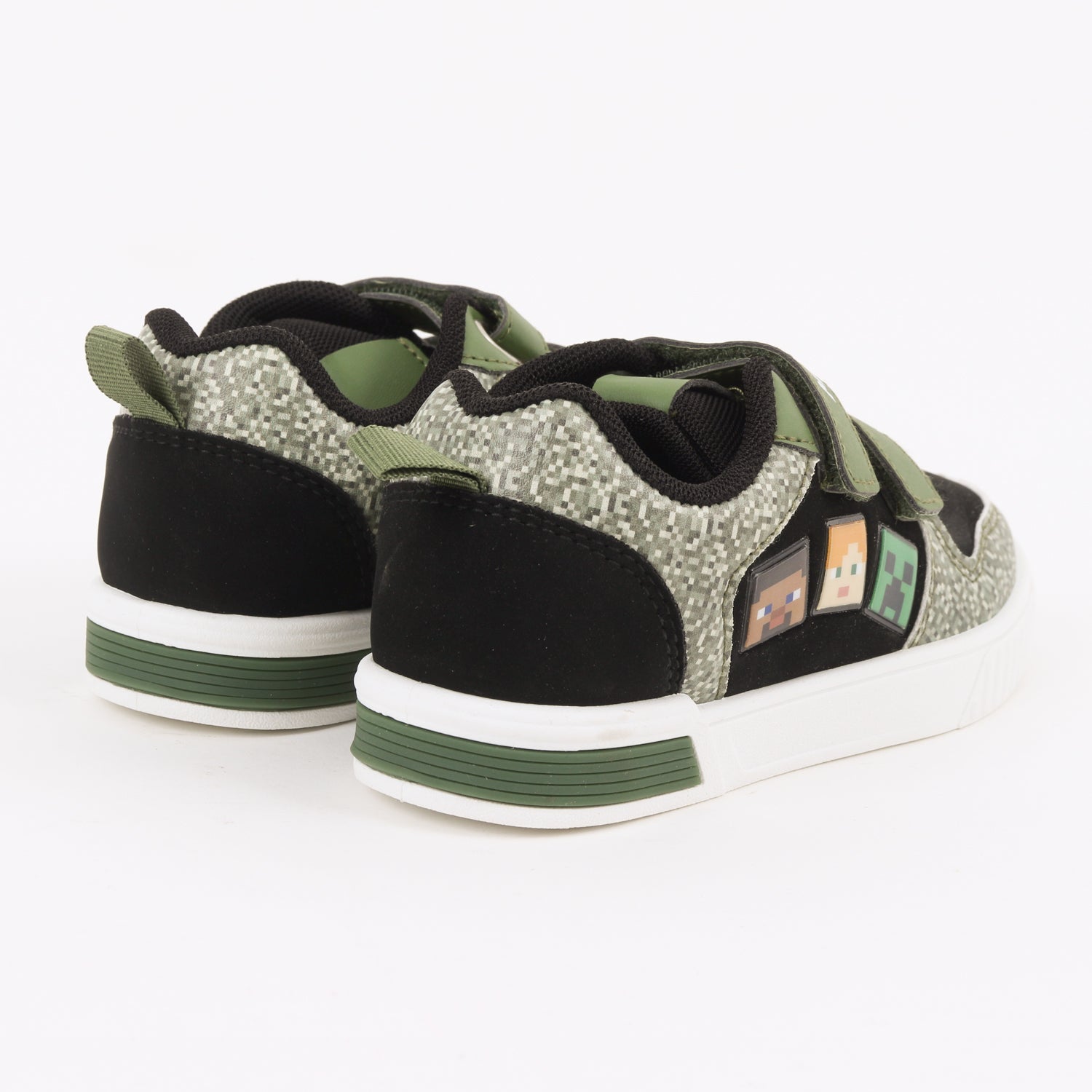 Zapatilla Luces Niño Minecraft Personajes Negro