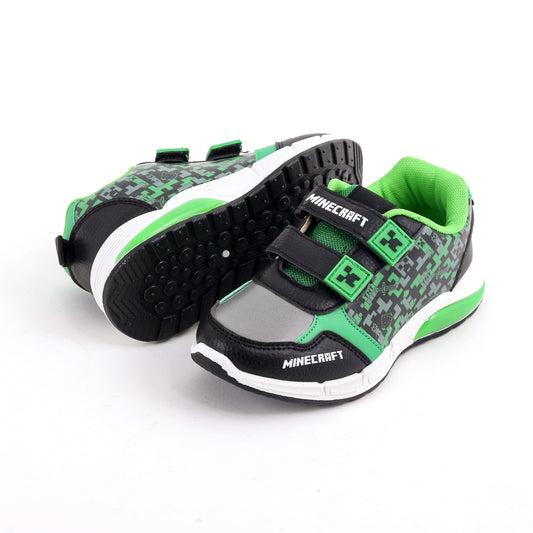 Zapatilla Luces Niño Minecraft Full Print Negro - Zapatillas Chile | The Brands Club cl