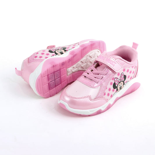 Zapatilla Luces Niña Minnie Disney Flores Rosado - Zapatillas Chile | The Brands Club cl