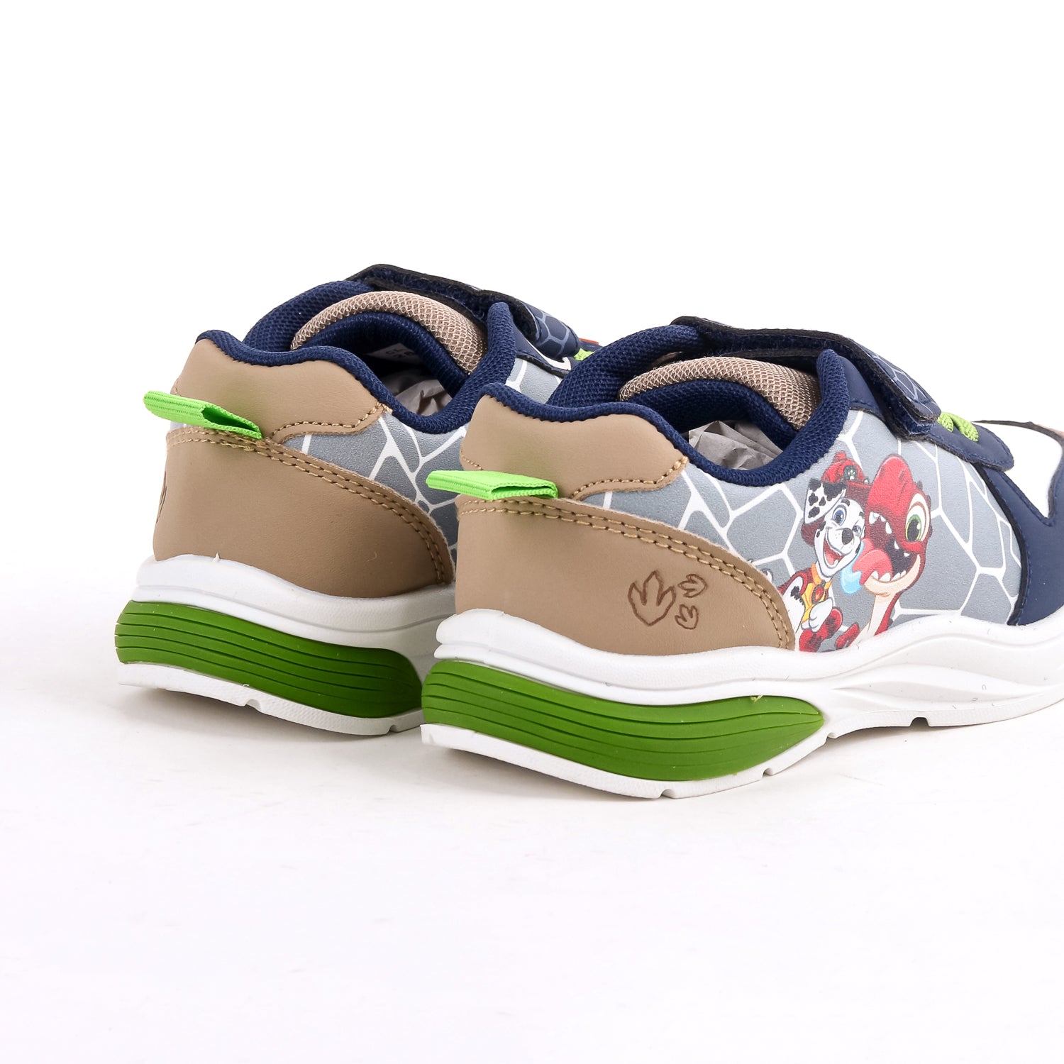 Zapatilla Luces Niño Marshall & Dino Gris Paw Patrol
