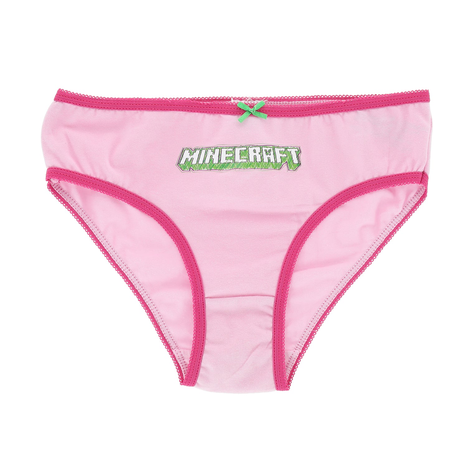 Tripack Calzones Niña Icono Rosado Minecraft