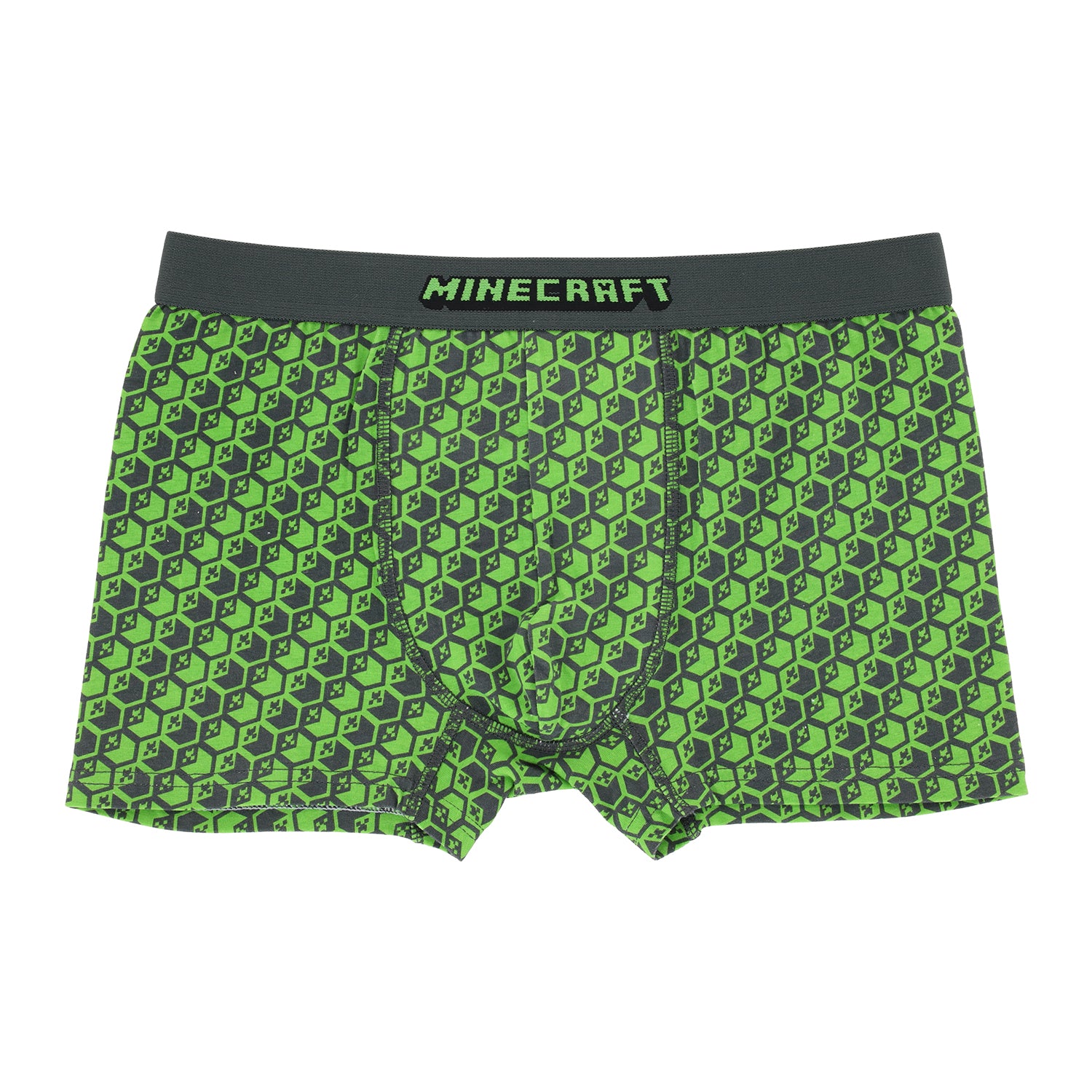 Boxer Niño Logo Azul Minecraft