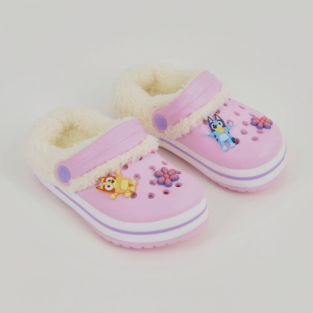 Zueco de Eva Con Chiporro Niña Bingo Flower Rosado Bluey