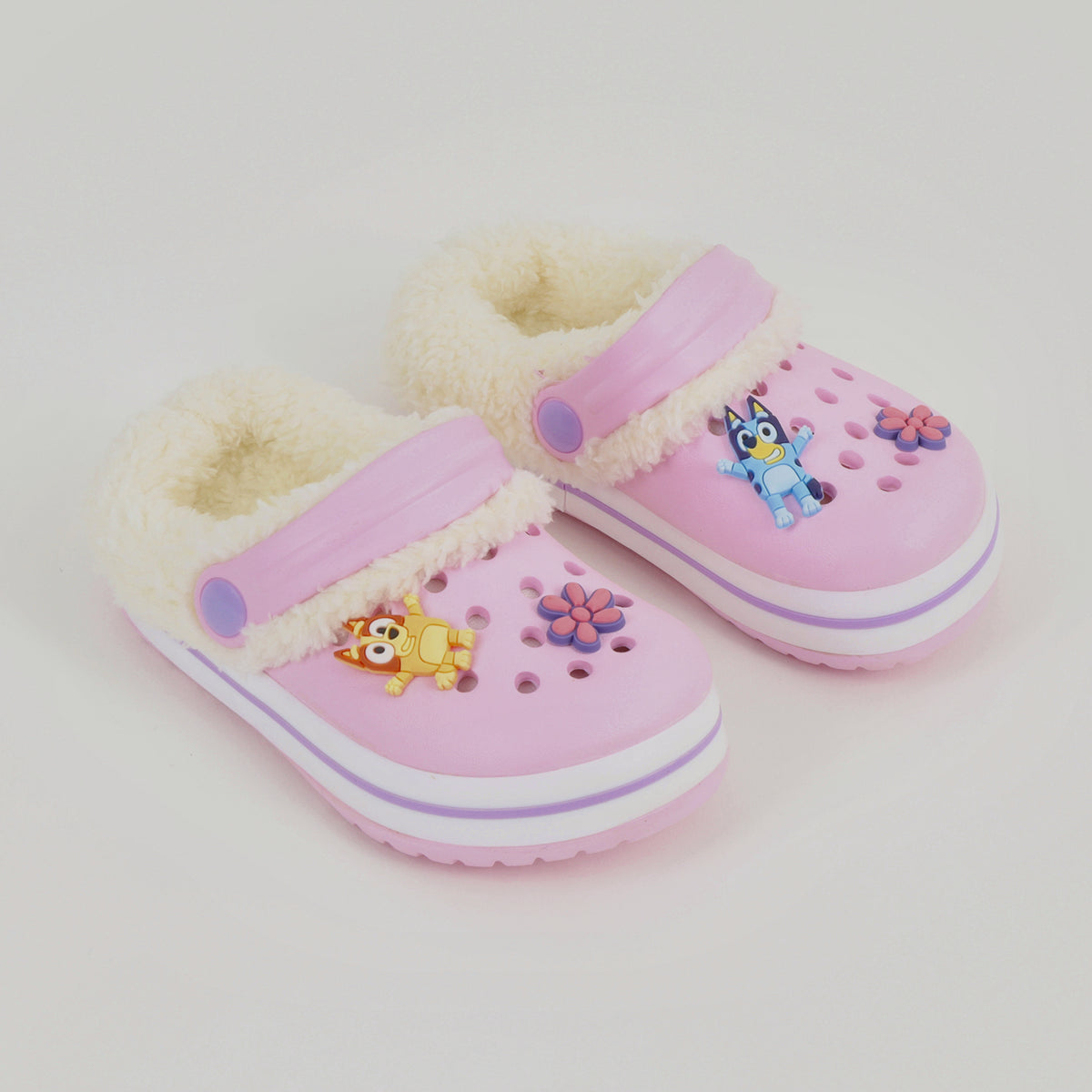 Zueco de Eva Con Chiporro Niña Bingo Flower Rosado Bluey