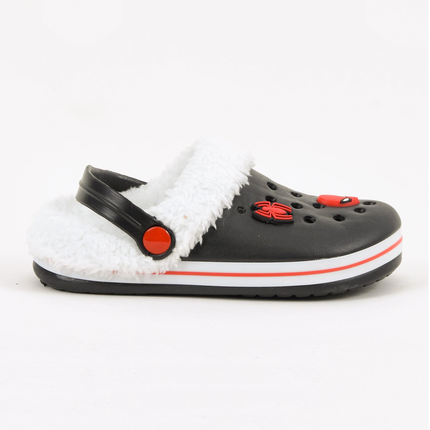 Zueco de Eva Niño Chiporro Pins Spiderman Negro Marvel - Zuecos Chile | The Brands Club cl