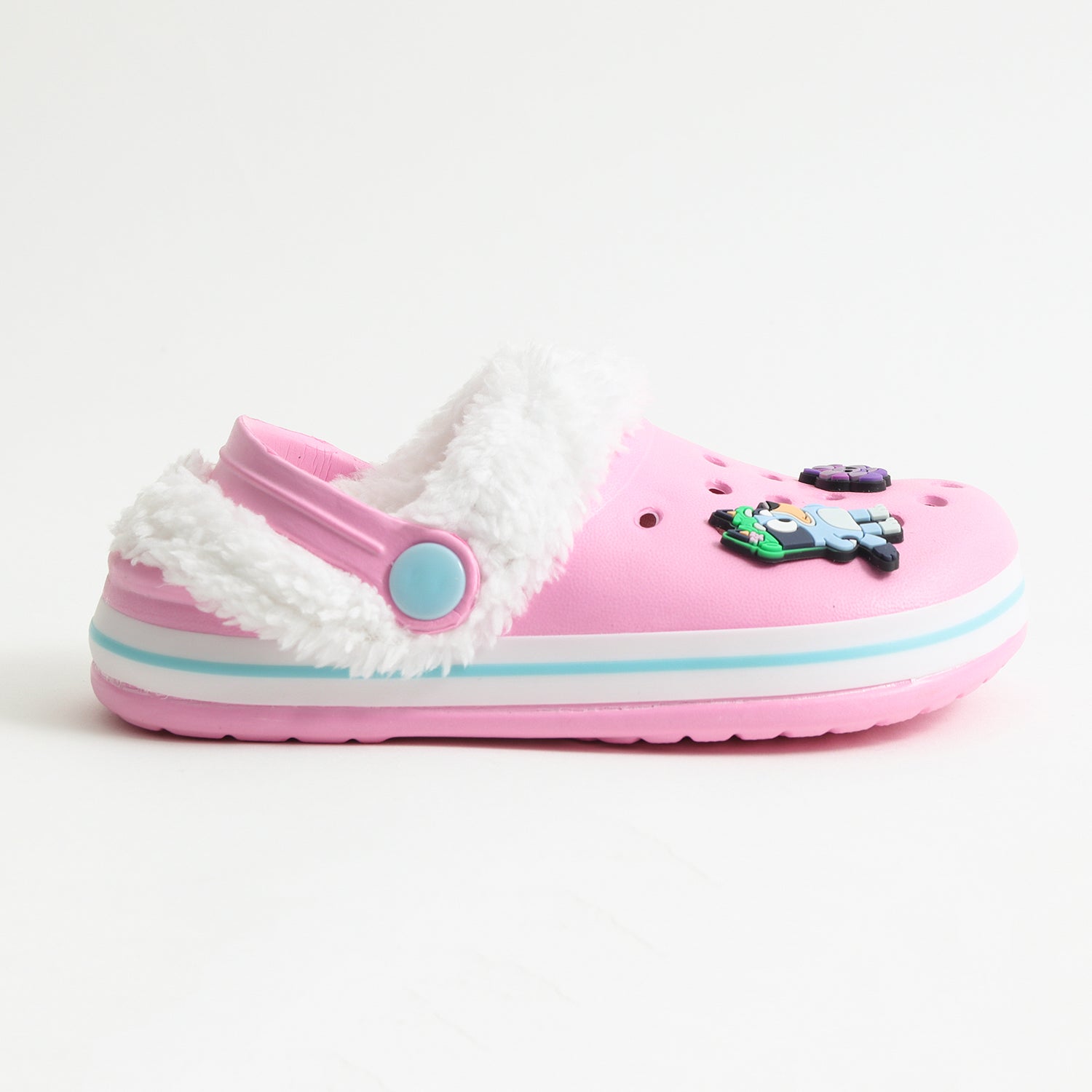 Zueco de Eva Niña Chiporro Pins Rosado Bingo & Bluey - Zuecos Chile | The Brands Club cl