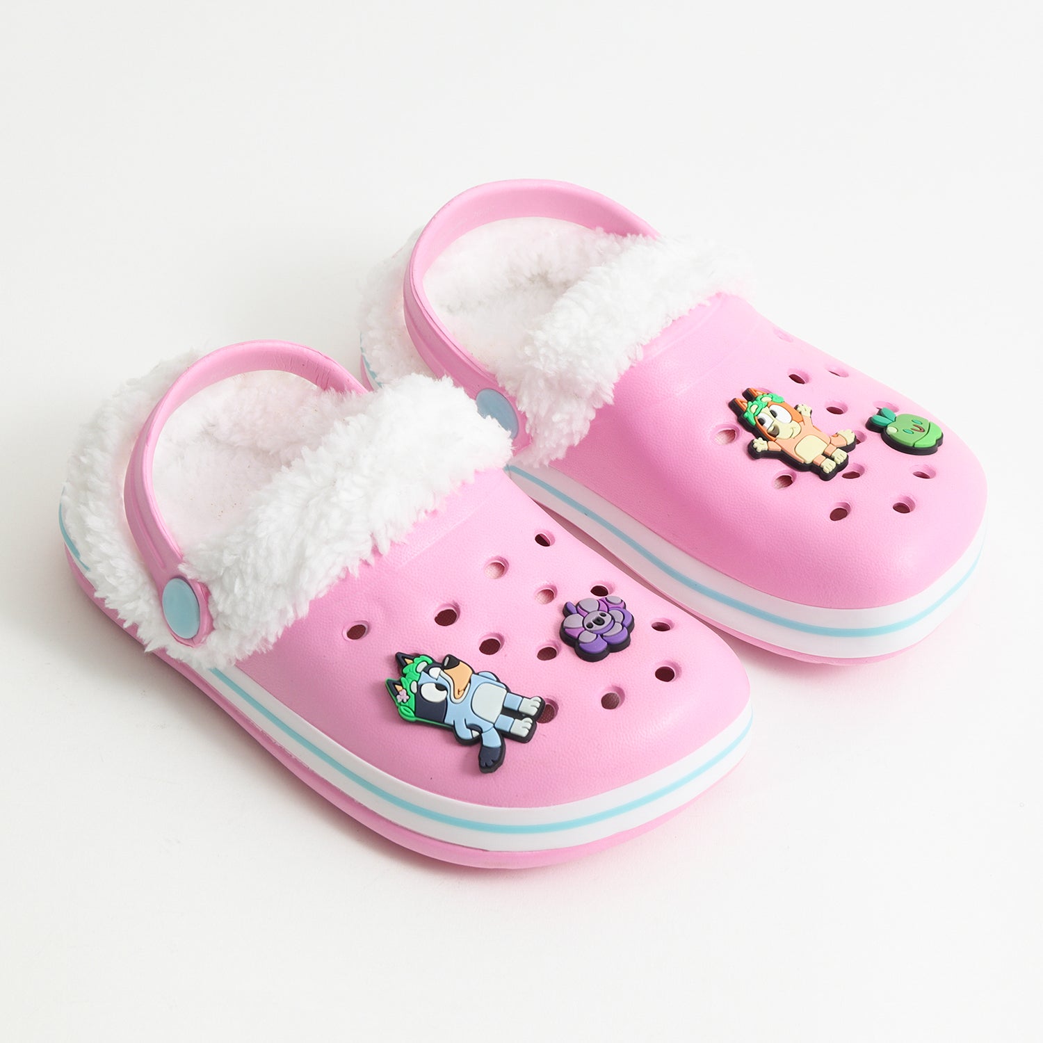Zueco de Eva Niña Chiporro Pins Rosado Bingo & Bluey - Zuecos Chile | The Brands Club cl