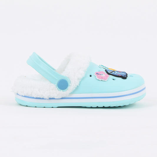 Zueco de Eva Niña Chiporro Pins Lilo & Stitch Celeste Disney - Zuecos Chile | The Brands Club cl